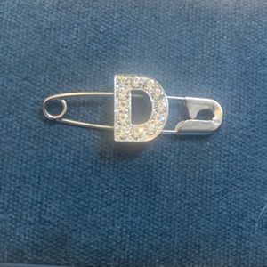 Letter D Brooch pin